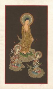 3 Western Sages Hand Painted Thanka  (S)