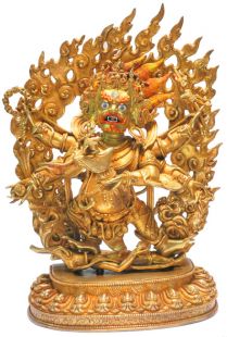 Six arms Black Mahākāla