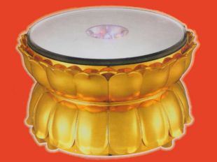 LED mantra spining lotus stand