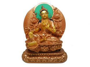 Green Tara 12cm w mantra