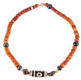 2eyes dzi with amber