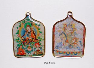 Deity Pendant - King Gesar / Guru Rinpoche