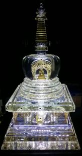 Crystal Stupa tibet design 42cm