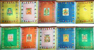 10 deity prayer flag color (Nylon)