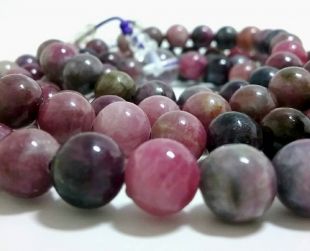 Tourmaline mala 8mm , 108 beads 