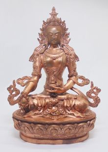 Copper Kshitigarbha Statues 21cm