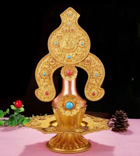 Sterling Brass Guru Yoga Torma (L)