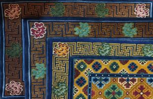 Nepalese hand-woven wool carpet (four colors)