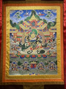 Embroidery Thanka(M)God of Wealth