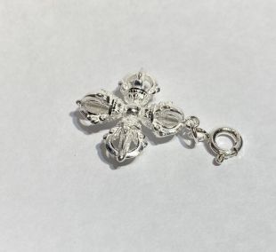 Silver D/Dorje pendant