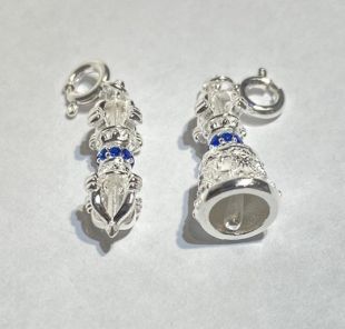 Silver Bell & Dorje charm