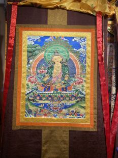 Buddha of Longevity (Embroidered Fabric Version)