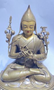 Tsongkhapa (10cm bronze Buddha statue)