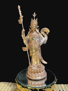 Standing Guru Rinpoche copper