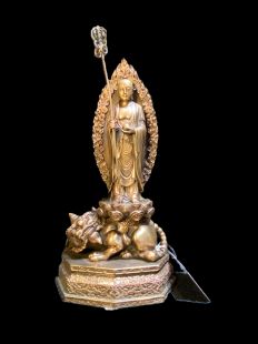 Ksitigarbha Bodhisattva / Mount. Original Brass