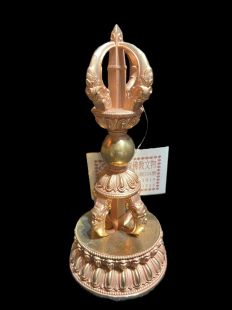 5 Leaf Dorje with stand copper