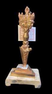 3 face Phurpa w/stand copper