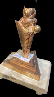 Three-headed Vajra base copper