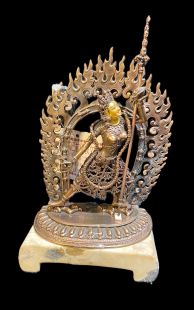 Vajrayogini (Bronze, Gilded Face) The base can hold sacred objects.