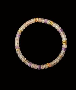 Rutilated crystal & Vermeil bra