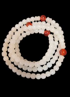 White Jade Mala 108 beads