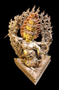 Lahula Dharma Protector (Aged Red Copper, Open Face