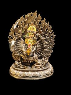 Yamantaka face paint/antiqued