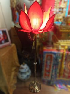 Lotus Standing Lamp ( RED )