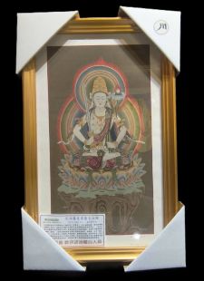 Hand-painted 〝Akasagarbha Bodhisattva〝 by Surya Lama