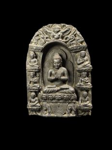Stone Buddha Plaque