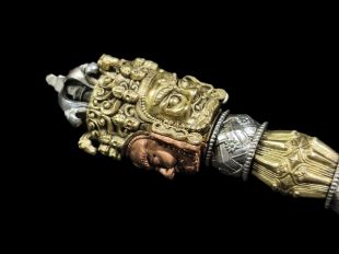 3 face phurpa brass 12cm