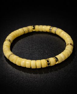 Amber & Vermeil bracelet 6mm