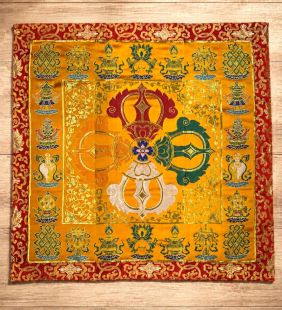 Double Dorje altar cloth
