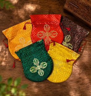 Nepal Double Dorje Mala Bag(Red)